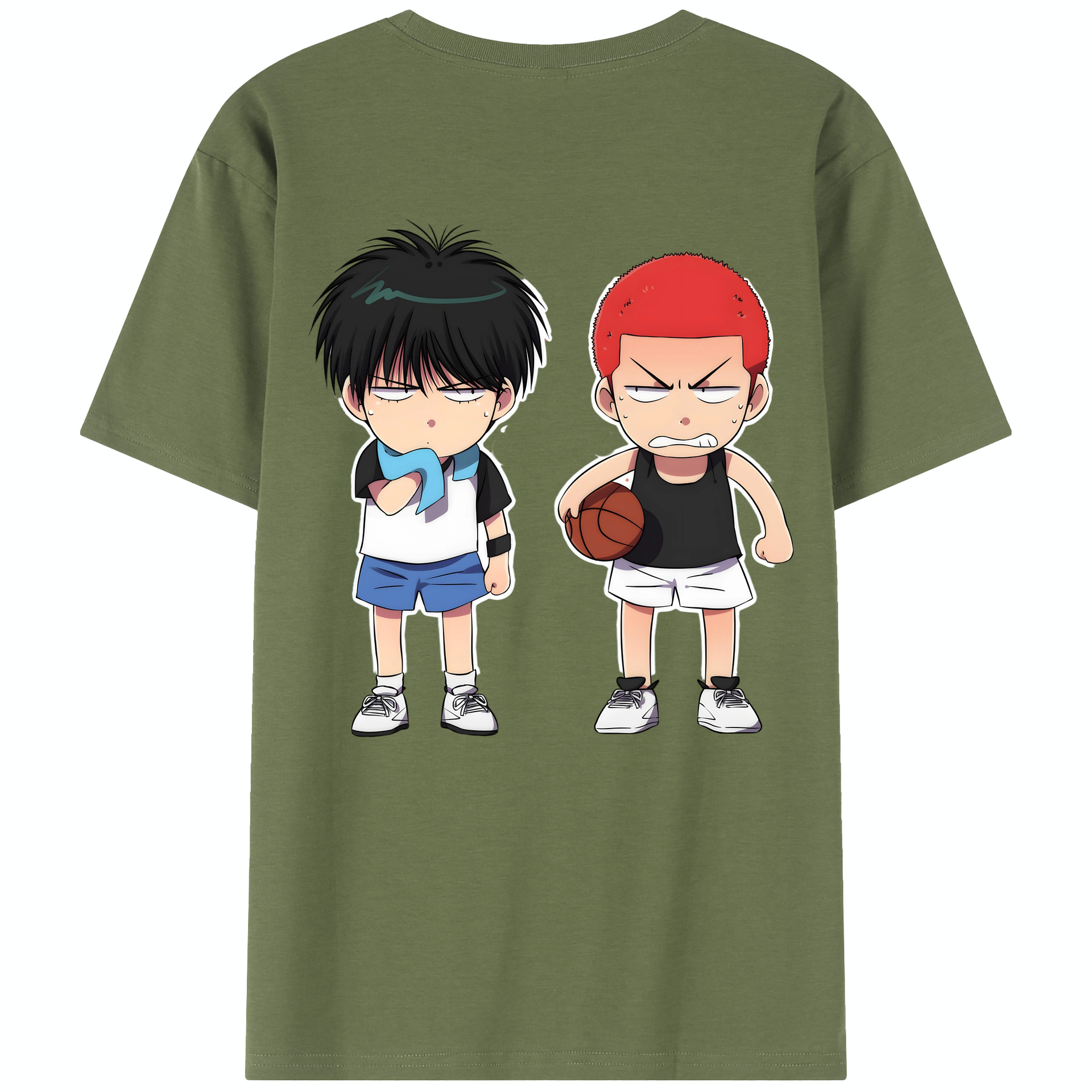 SLAM DUNK／スラムダンク 綿100％半袖Tシャツ（背面プリント）